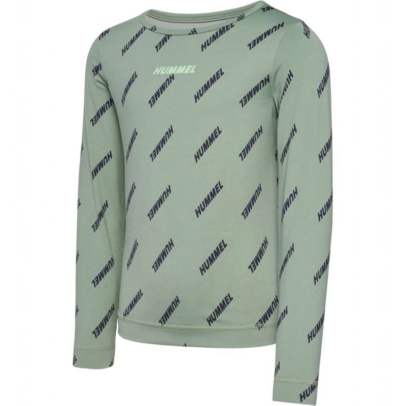 Hummel Silje Top L/S Dječje Majice Zelene | 498457-746