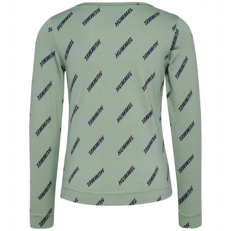 Hummel Silje Top L/S Dječje Majice Zelene | 498457-746