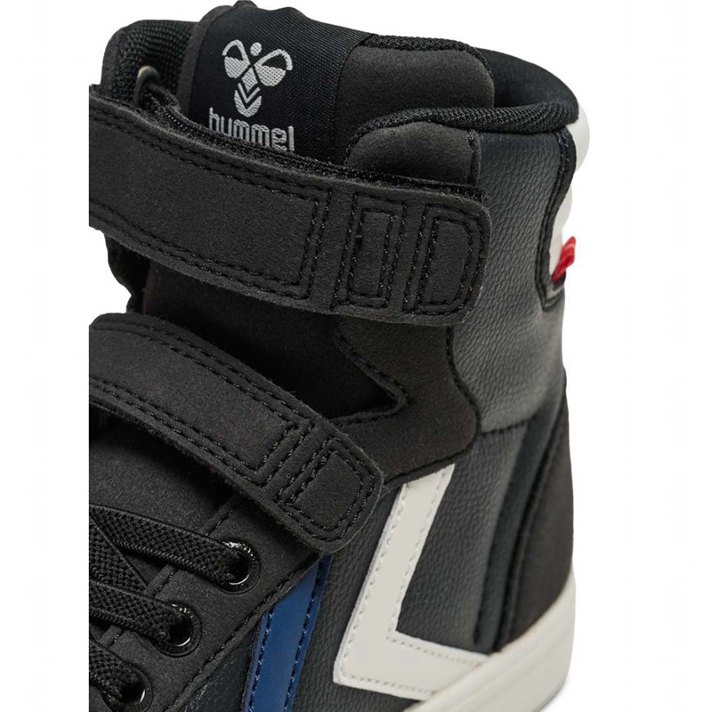 Hummel Slimmer Stadil Leather High Jr Dječje Tenisice Crne | 562173-281