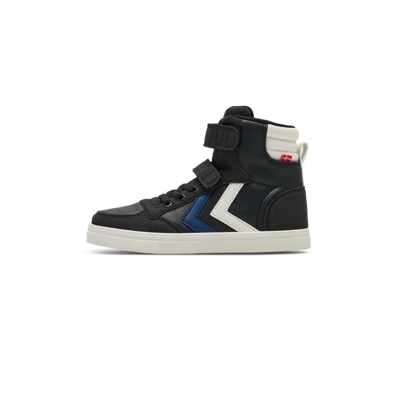 Hummel Slimmer Stadil Leather High Jr Dječje Tenisice Crne | 562173-281