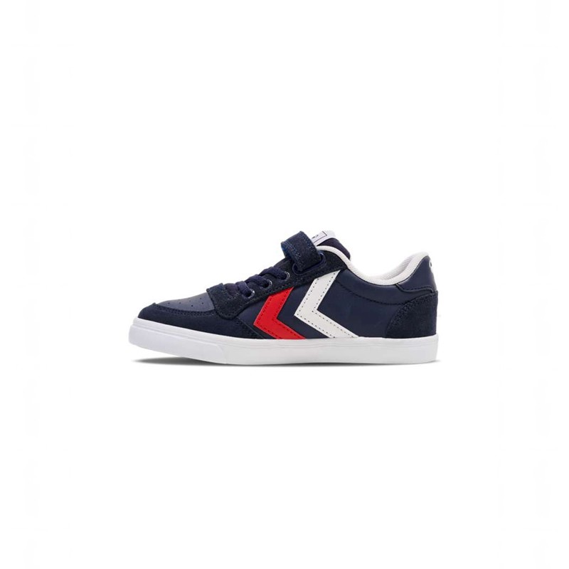Hummel Slimmer Stadil Leather Low Jr Dječje Tenisice Tamnoplave | 376467-268