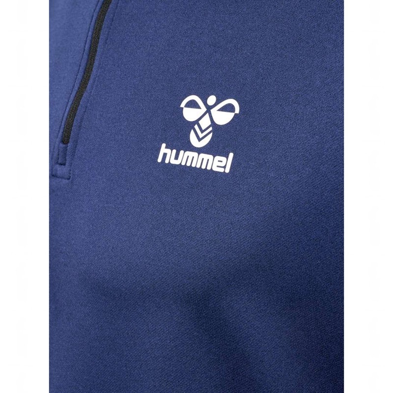 Hummel Sprint Half Zip Muške Dukserice Crne | 720126-319
