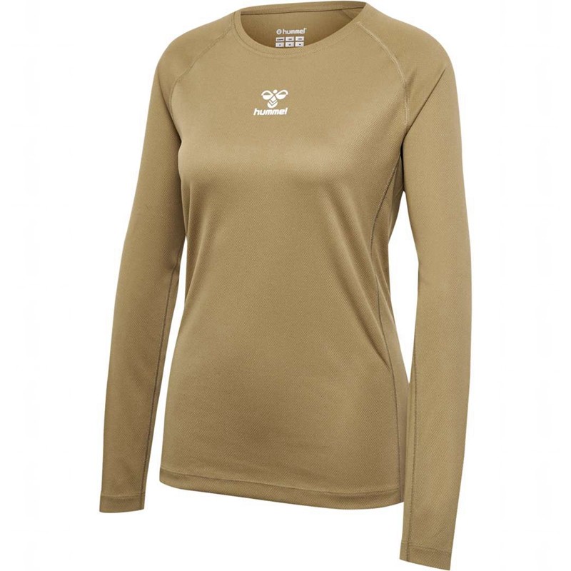Hummel Sprint Mesh L/S Ženske Majice Smeđe | 636754-444