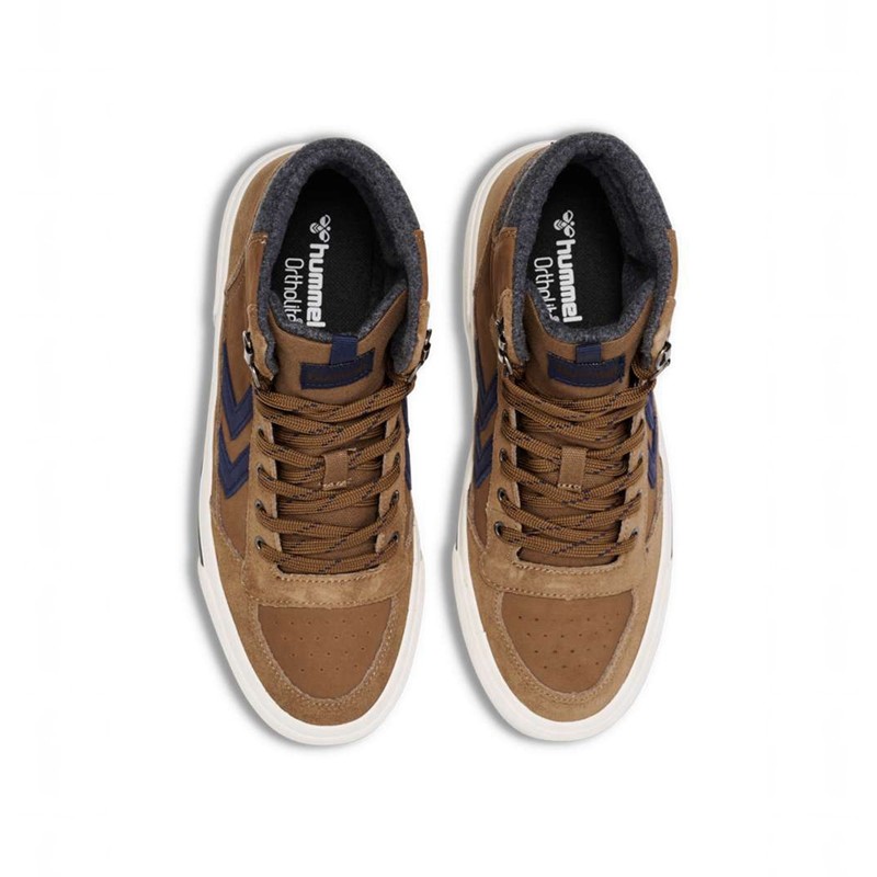 Hummel Stadil High Winter Muške Tenisice Smeđe | 421815-193