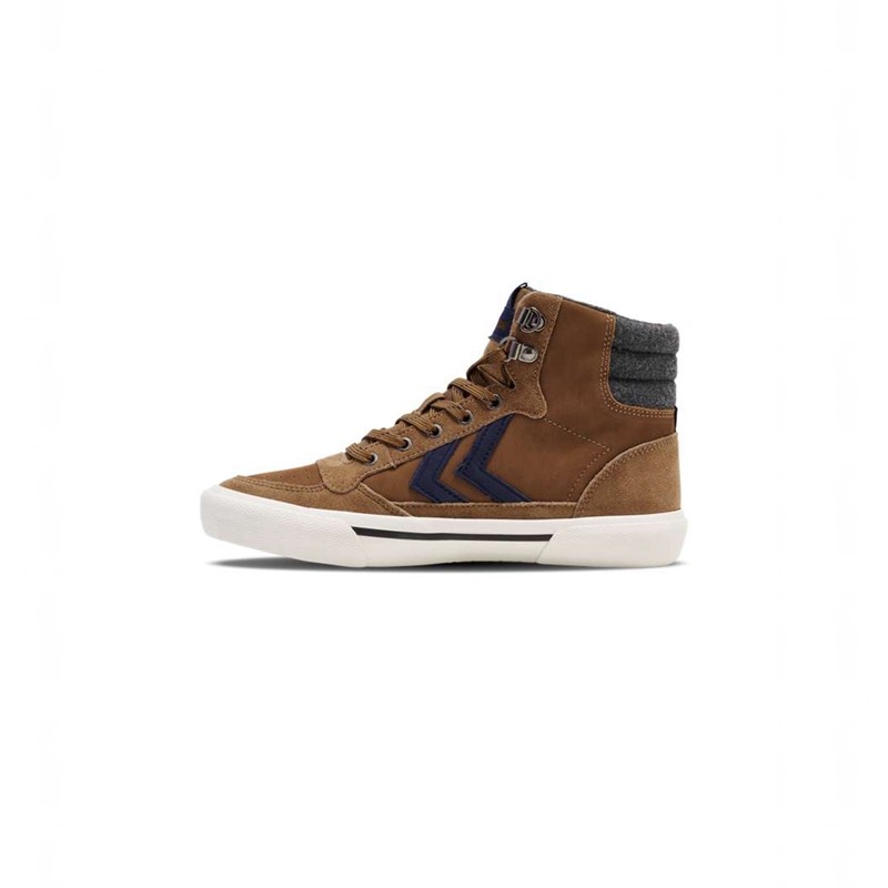 Hummel Stadil High Winter Muške Tenisice Smeđe | 421815-193
