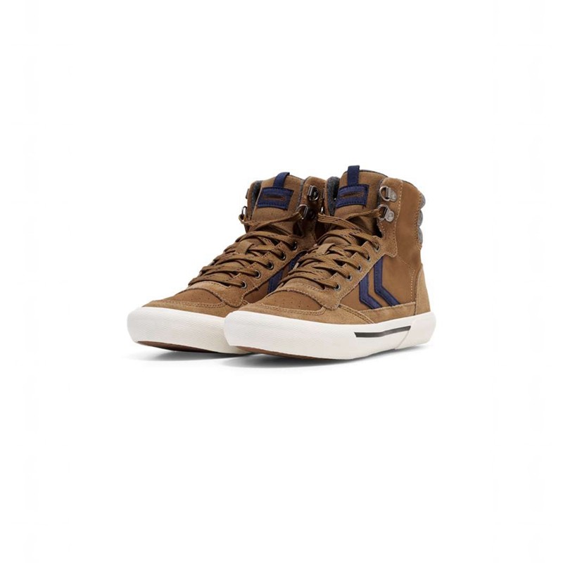 Hummel Stadil High Winter Muške Tenisice Smeđe | 421815-193