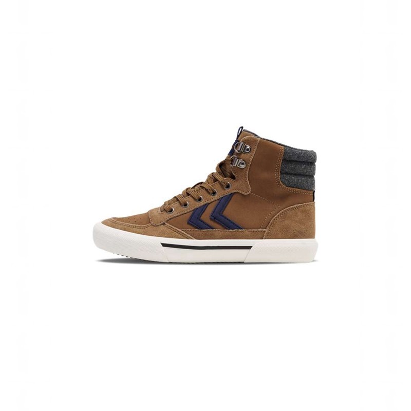 Hummel Stadil High Winter Muške Tenisice Smeđe | 421815-193