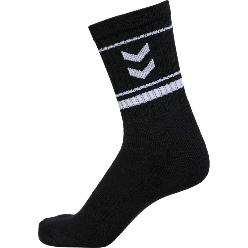 Hummel Stripe Crew 3-packs Muške Čarape Crne | 470282-298