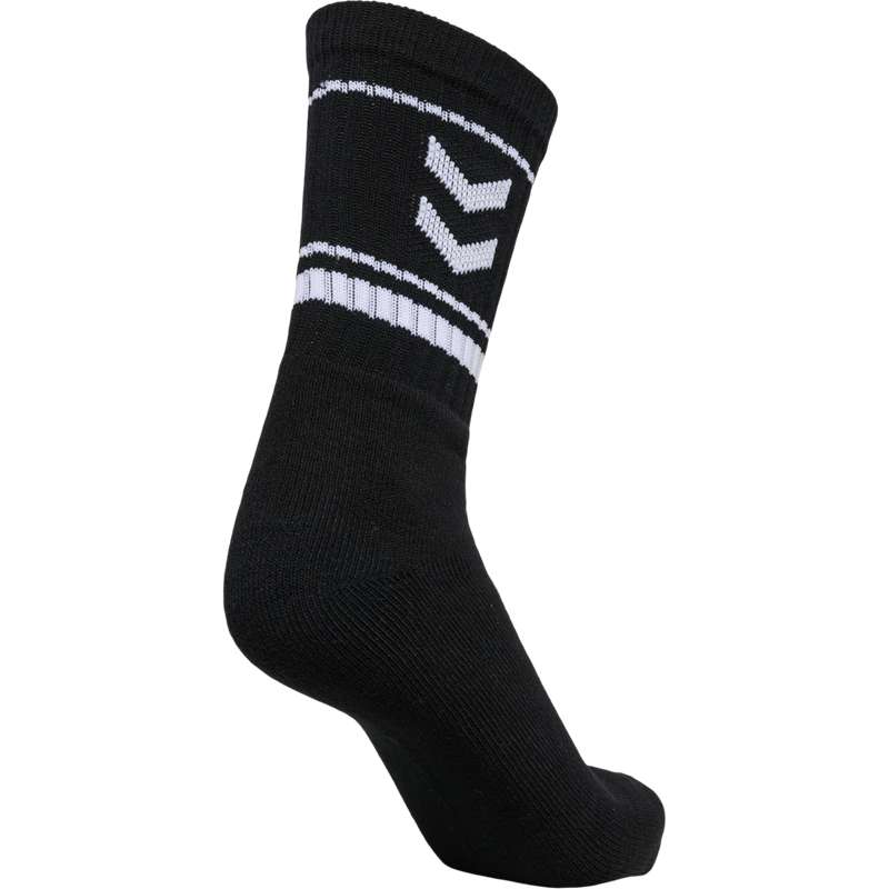 Hummel Stripe Crew 3-packs Muške Čarape Crne | 470282-298