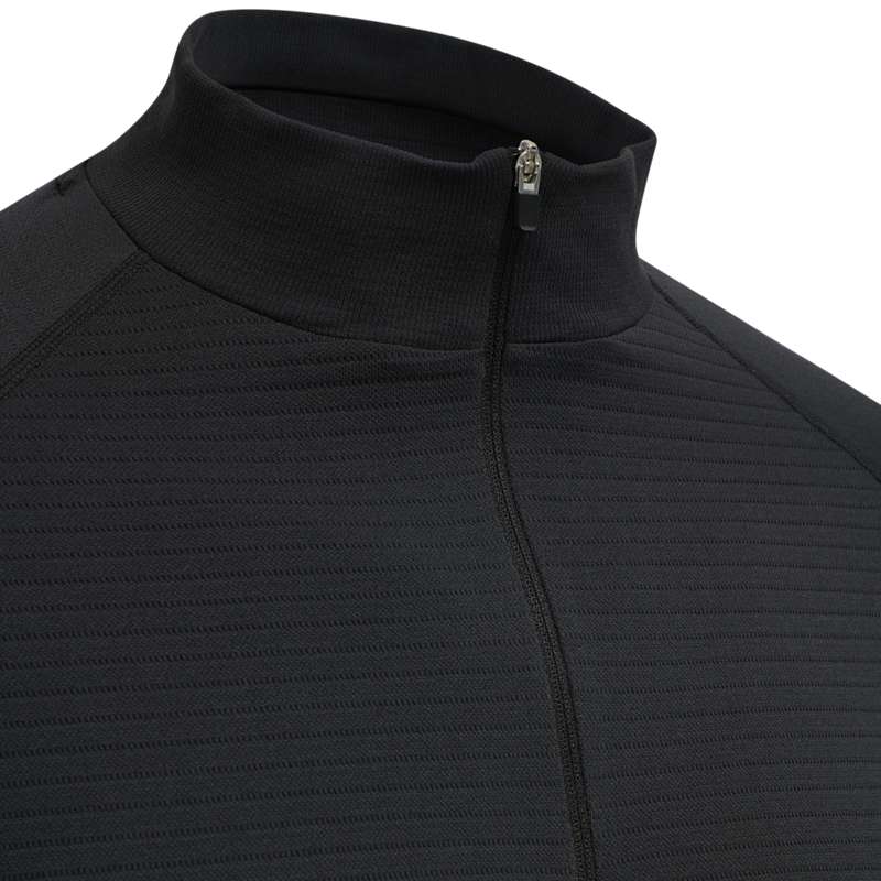 Hummel Stroke Seamless Half Zip Muške Temeljni Sloj Crne | 245893-093