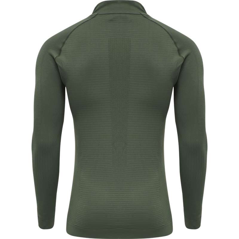 Hummel Stroke Seamless Half Zip Muške Temeljni Sloj Zelene | 190769-411