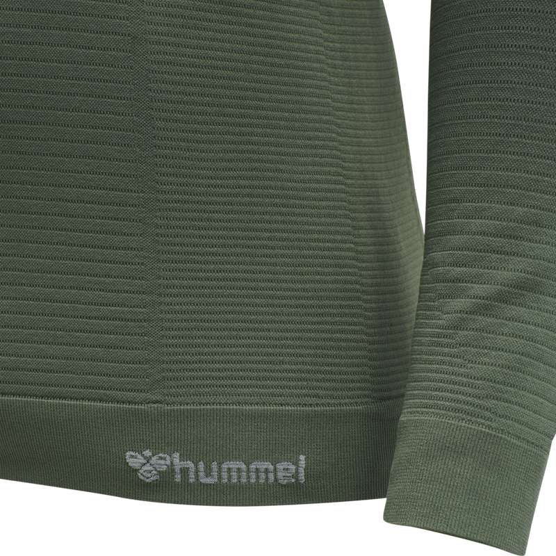 Hummel Stroke Seamless Half Zip Muške Temeljni Sloj Zelene | 190769-411
