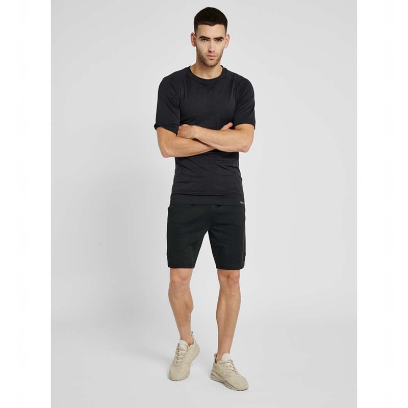 Hummel Stroke Seamless Muške Majice Crne | 725556-803