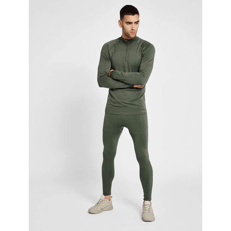 Hummel Stroke Seamless Muške Majice Zelene | 174643-617