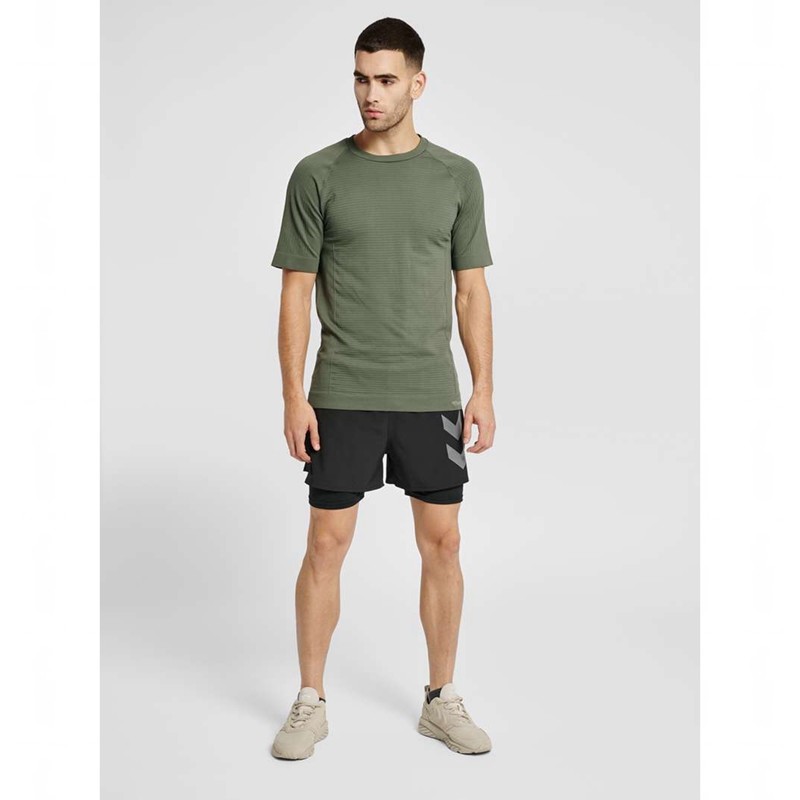 Hummel Stroke Seamless Muške Temeljni Sloj Zelene | 839215-826