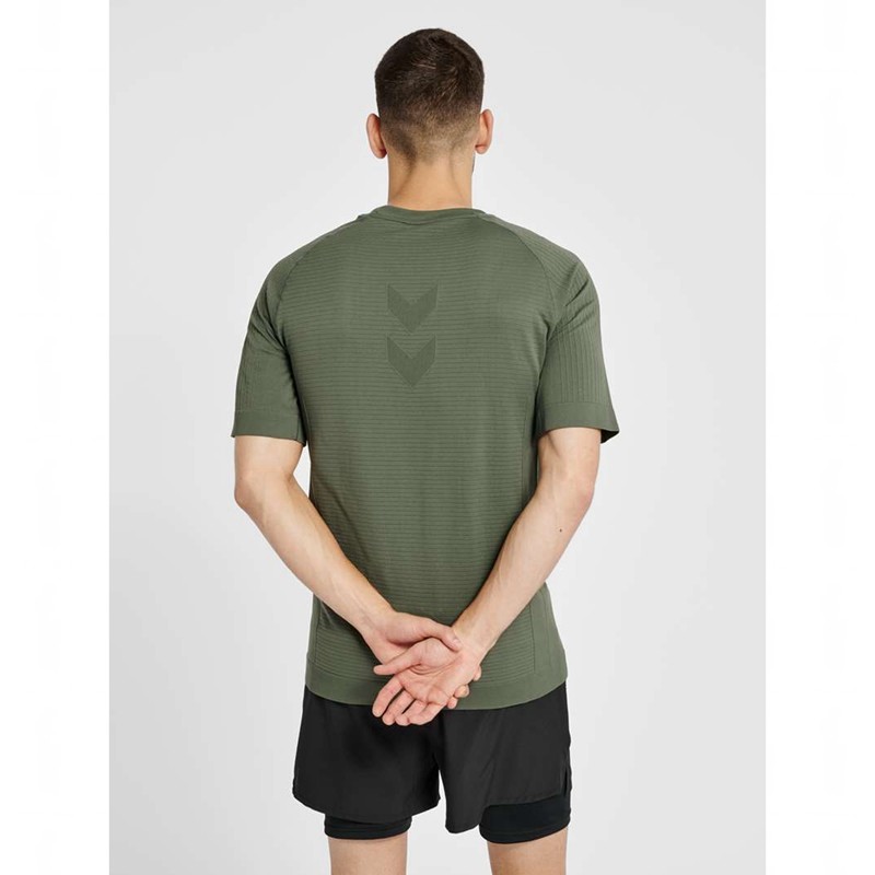 Hummel Stroke Seamless Muške Temeljni Sloj Zelene | 839215-826