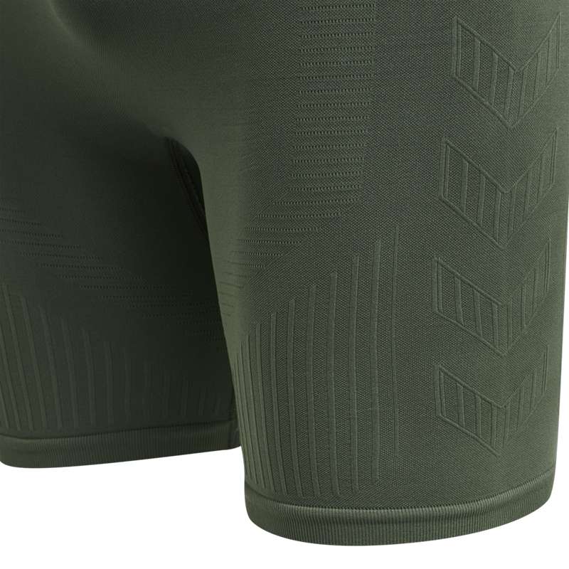 Hummel Stroke Seamless Tight Muške Kratke Hlače Zelene | 892911-370
