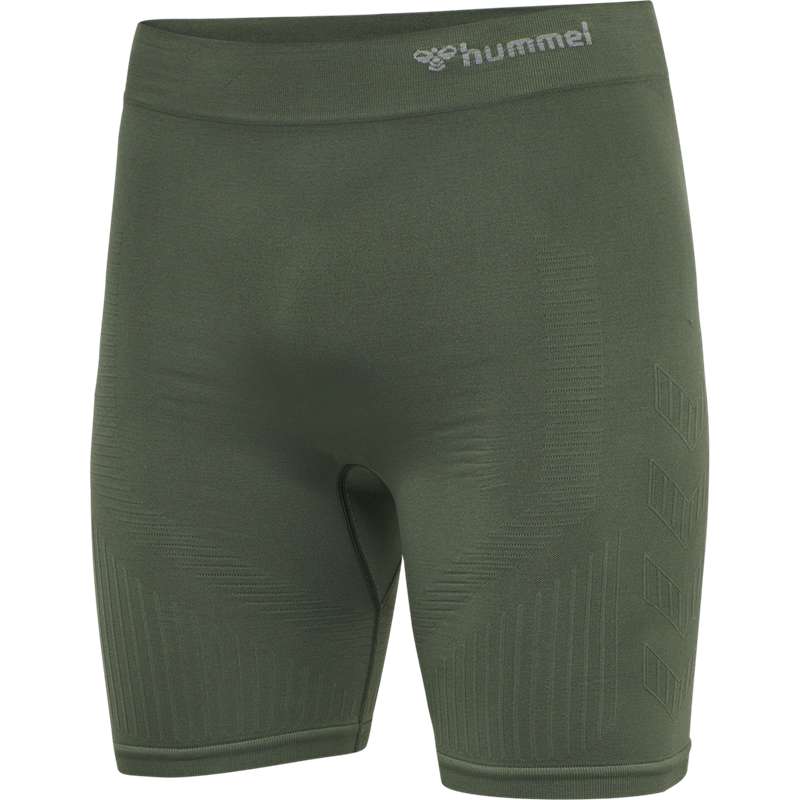 Hummel Stroke Seamless Tight Muške Kratke Hlače Zelene | 892911-370