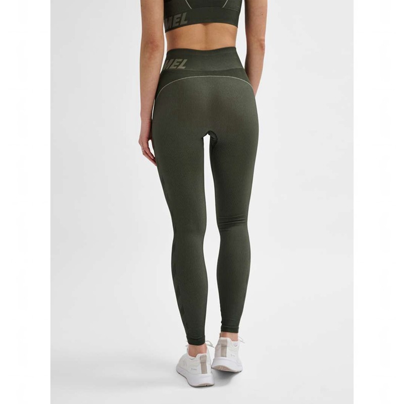 Hummel Te Christel Seamless Mw Ženske Hulahopke Zelene | 715722-778
