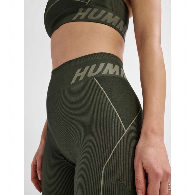 Hummel Te Christel Seamless Mw Ženske Hulahopke Zelene | 715722-778