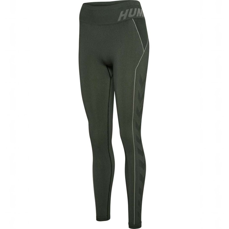 Hummel Te Christel Seamless Mw Ženske Hulahopke Zelene | 715722-778