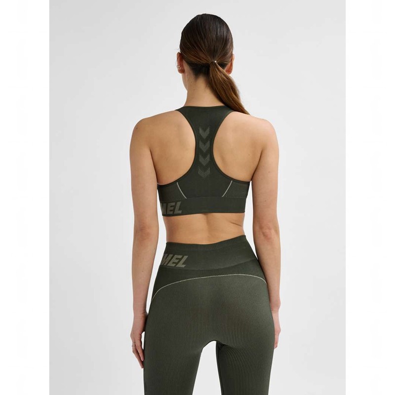 Hummel Te Christel Seamless Top Ženske Sportska Odjeća Zelene | 717483-320
