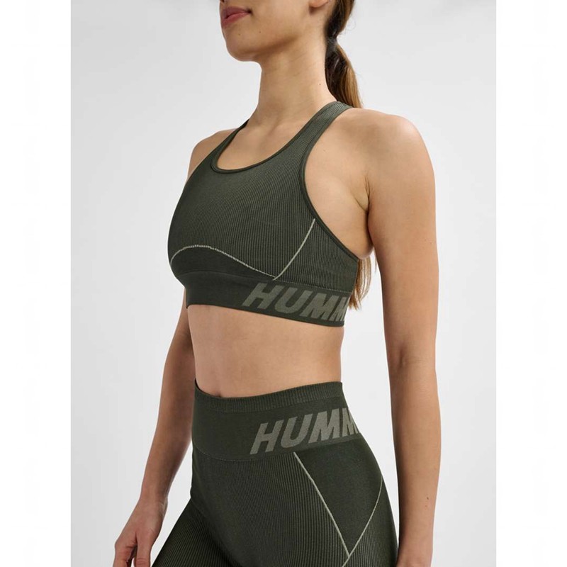 Hummel Te Christel Seamless Top Ženske Sportska Odjeća Zelene | 717483-320