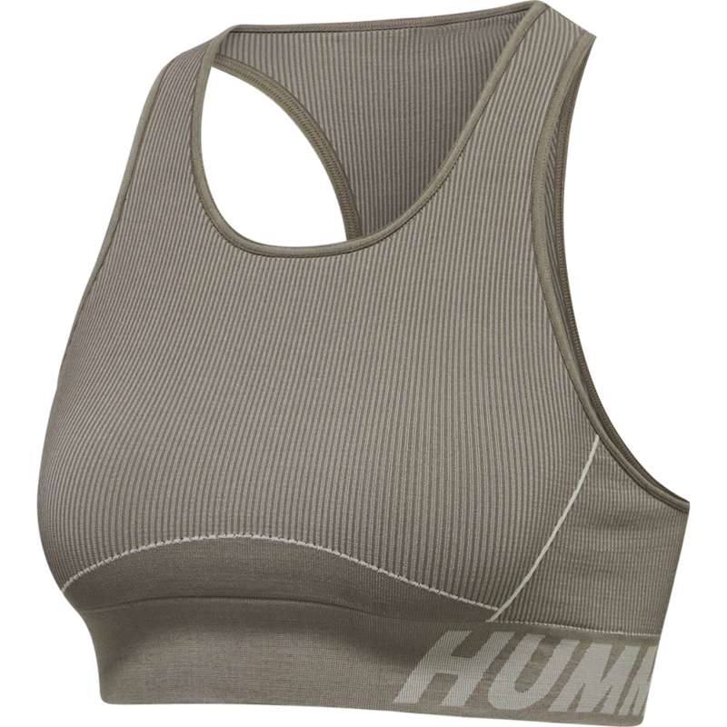Hummel Te Christel Seamless Top Ženske Sportski Grudnjak Bež | 173580-401