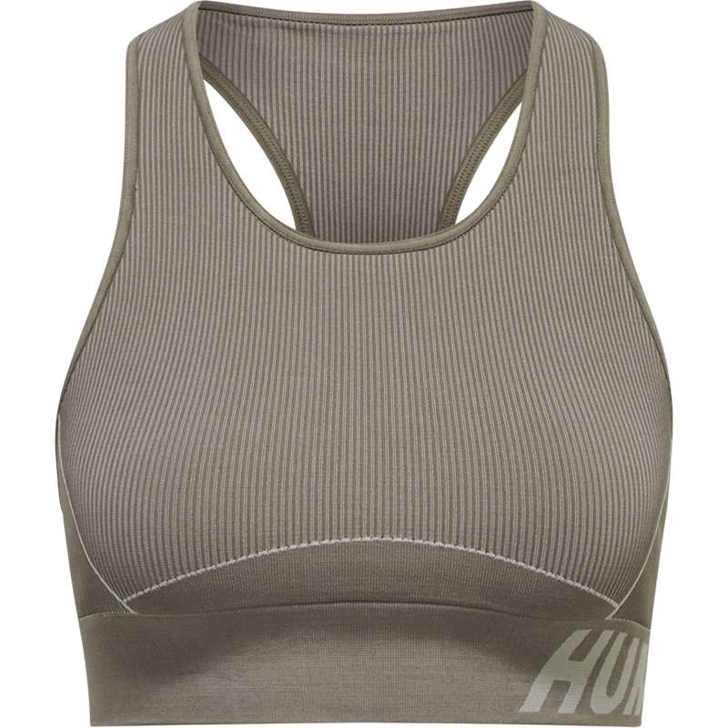 Hummel Te Christel Seamless Top Ženske Sportski Grudnjak Bež | 173580-401