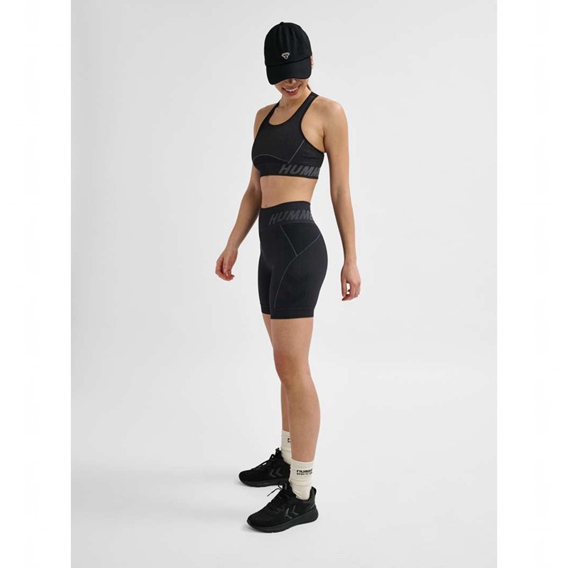 Hummel Te Christel Seamless Ženske Kratke Hlače Crne | 982608-613