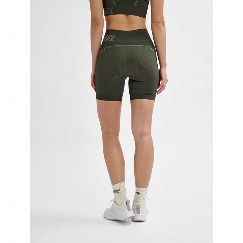 Hummel Te Christel Seamless Ženske Kratke Hlače Zelene | 976318-739