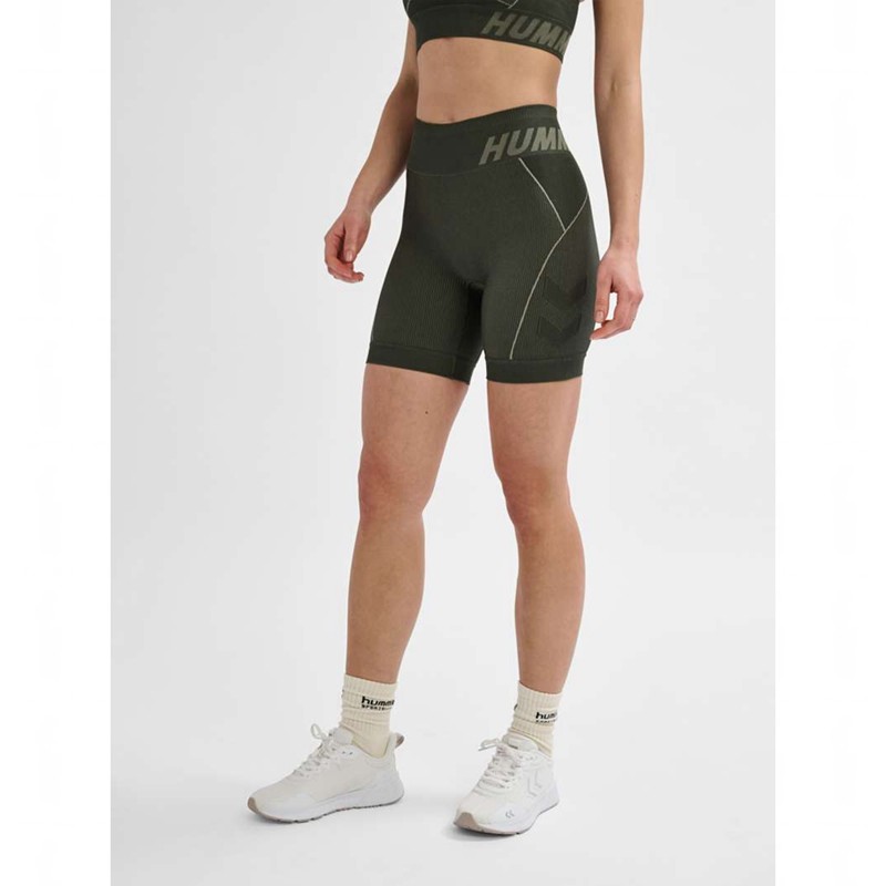 Hummel Te Christel Seamless Ženske Kratke Hlače Zelene | 976318-739