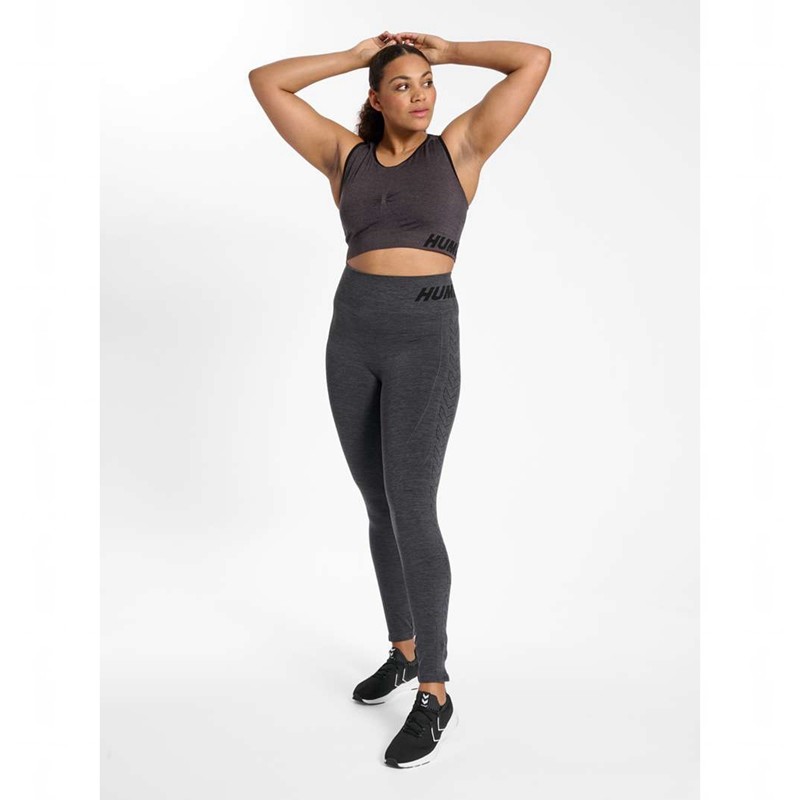 Hummel Te Curve Seamless Ženske Sportski Grudnjak Crne | 987526-105