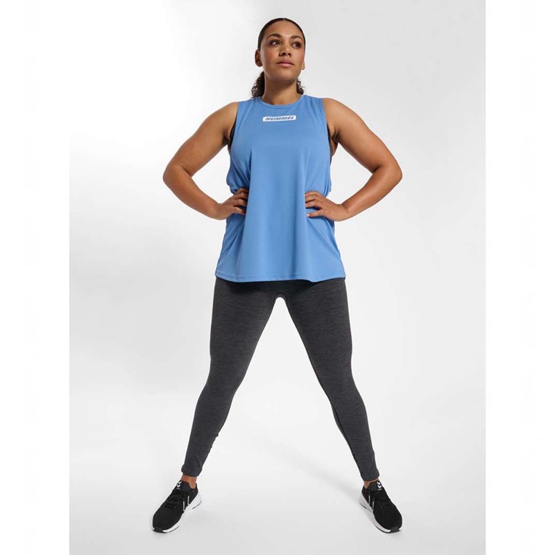Hummel Te Curvy Plus Ženske Majica bez Rukava Plave | 459537-759