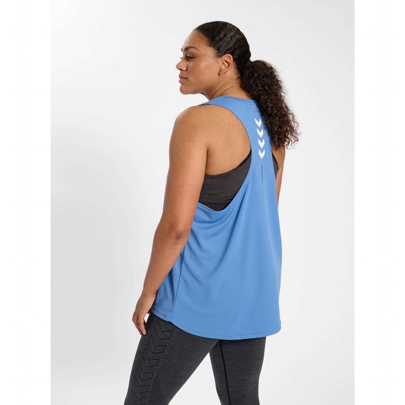 Hummel Te Curvy Plus Ženske Majica bez Rukava Plave | 459537-759