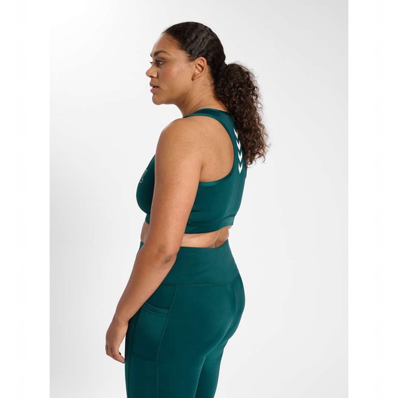 Hummel Te Curvy Plus Ženske Sportski Grudnjak Zelene | 580659-478