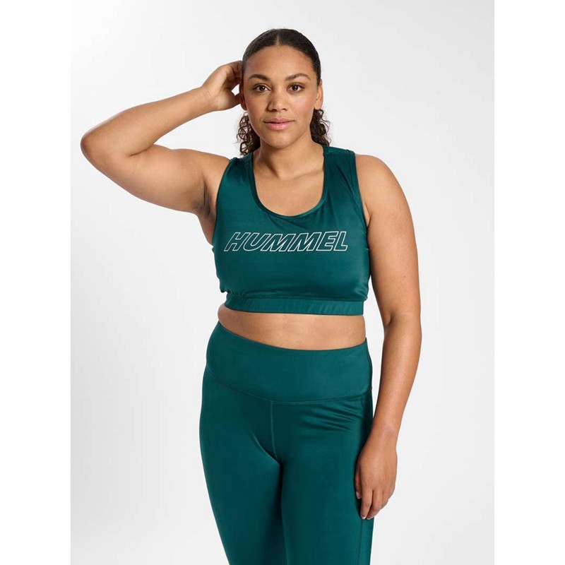 Hummel Te Curvy Plus Ženske Sportski Grudnjak Zelene | 580659-478