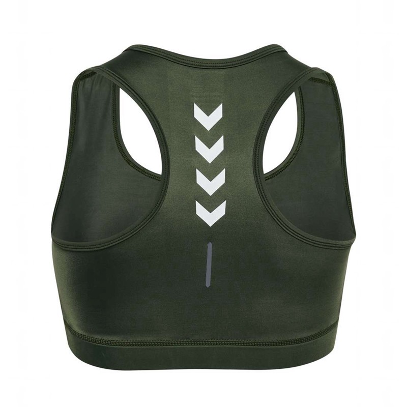 Hummel Te Curvy Plus Ženske Sportski Grudnjak Zelene | 138441-413