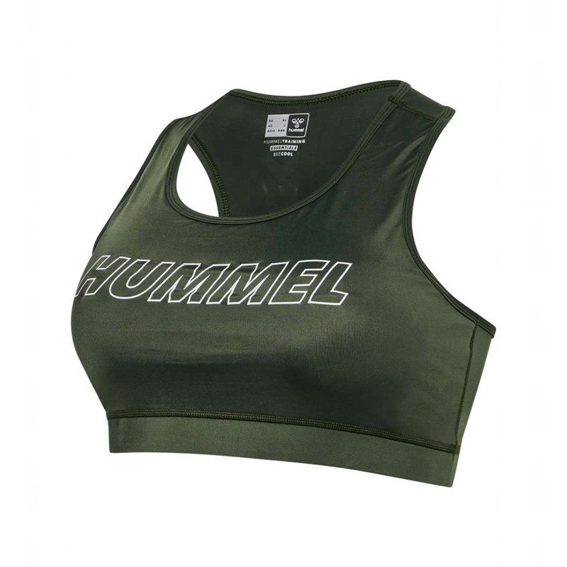 Hummel Te Curvy Plus Ženske Sportski Grudnjak Zelene | 138441-413