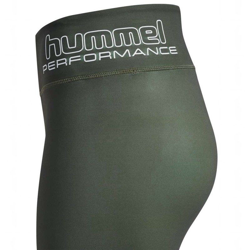 Hummel Te Fundamental Mid Waist Ženske Hulahopke Zelene | 934204-242