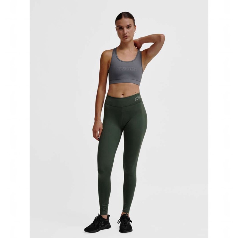 Hummel Te Fundamental Mid Waist Ženske Čarape Zelene | 769908-990