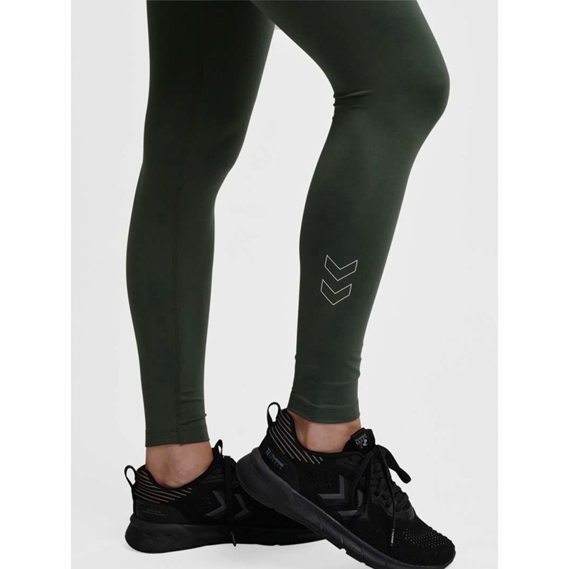 Hummel Te Fundamental Mid Waist Ženske Čarape Zelene | 769908-990