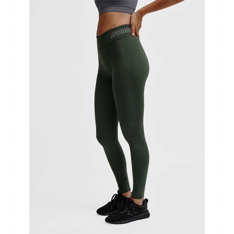 Hummel Te Fundamental Mid Waist Ženske Čarape Zelene | 769908-990