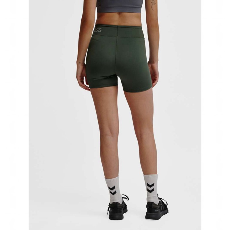 Hummel Te Fundamental Mw Tight Ženske Kratke Hlače Zelene | 148285-200