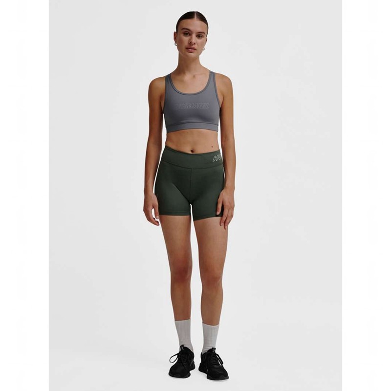 Hummel Te Fundamental Mw Tight Ženske Kratke Hlače Zelene | 148285-200