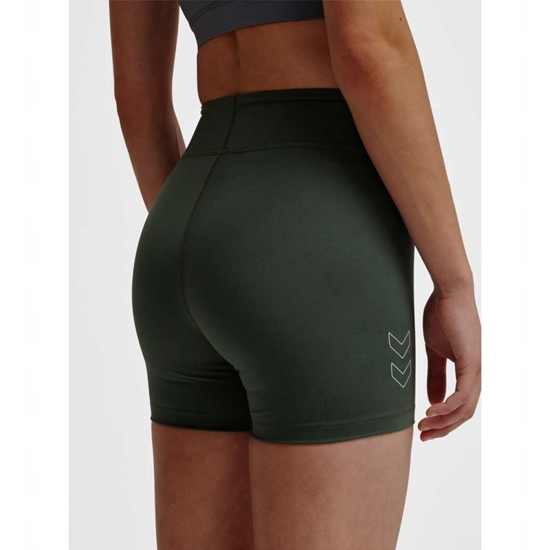 Hummel Te Fundamental Mw Tight Ženske Kratke Hlače Zelene | 148285-200