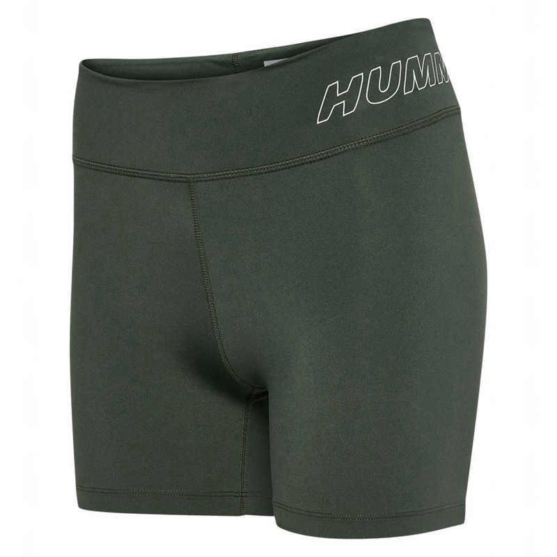 Hummel Te Fundamental Mw Tight Ženske Kratke Hlače Zelene | 148285-200
