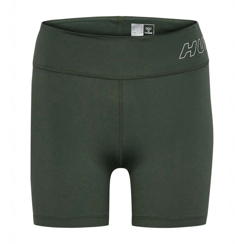 Hummel Te Fundamental Mw Tight Ženske Kratke Hlače Zelene | 148285-200