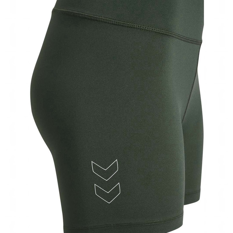 Hummel Te Fundamental Mw Tight Ženske Kratke Hlače Zelene | 148285-200