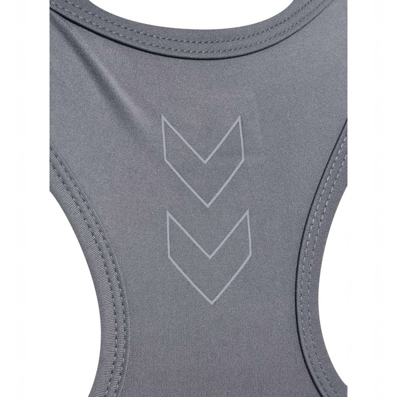 Hummel Te Fundamental Ženske Sportski Grudnjak Sive | 844538-619